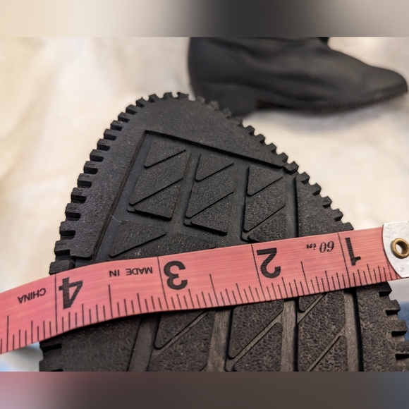 Faux Fur Lined Cold Weather Snow Boots Black Size 11 12WW Wide Width - Picture 11 of 16